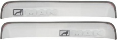 Дефлекторы REIN для окон (накладной скотч 3М) (2 шт.) MAN Commander 1995-2021 (прямой) Прозрачный